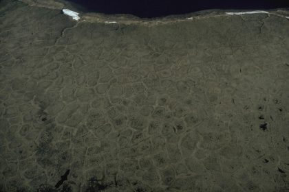 Arctic tundra under a wide sky