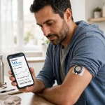 Wearable glucose sensor illustrating advances in personalised medicine
